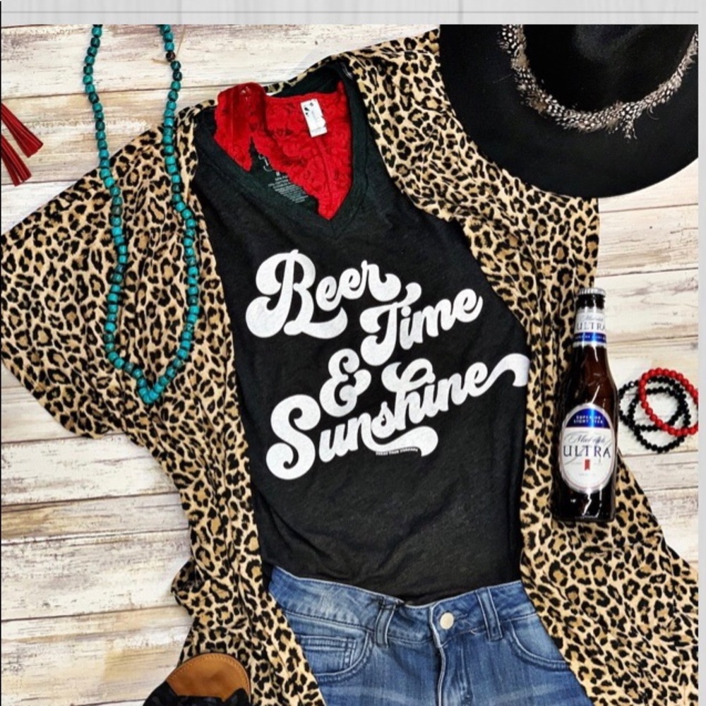 Beer Time & Sunshine Tee